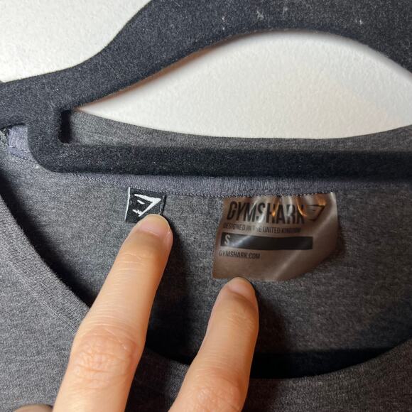 Gymshark Mens Short Sleeve Tshirt Dark Gray Size Small Workout Athletic Gym Tee - Picture 3 of 6